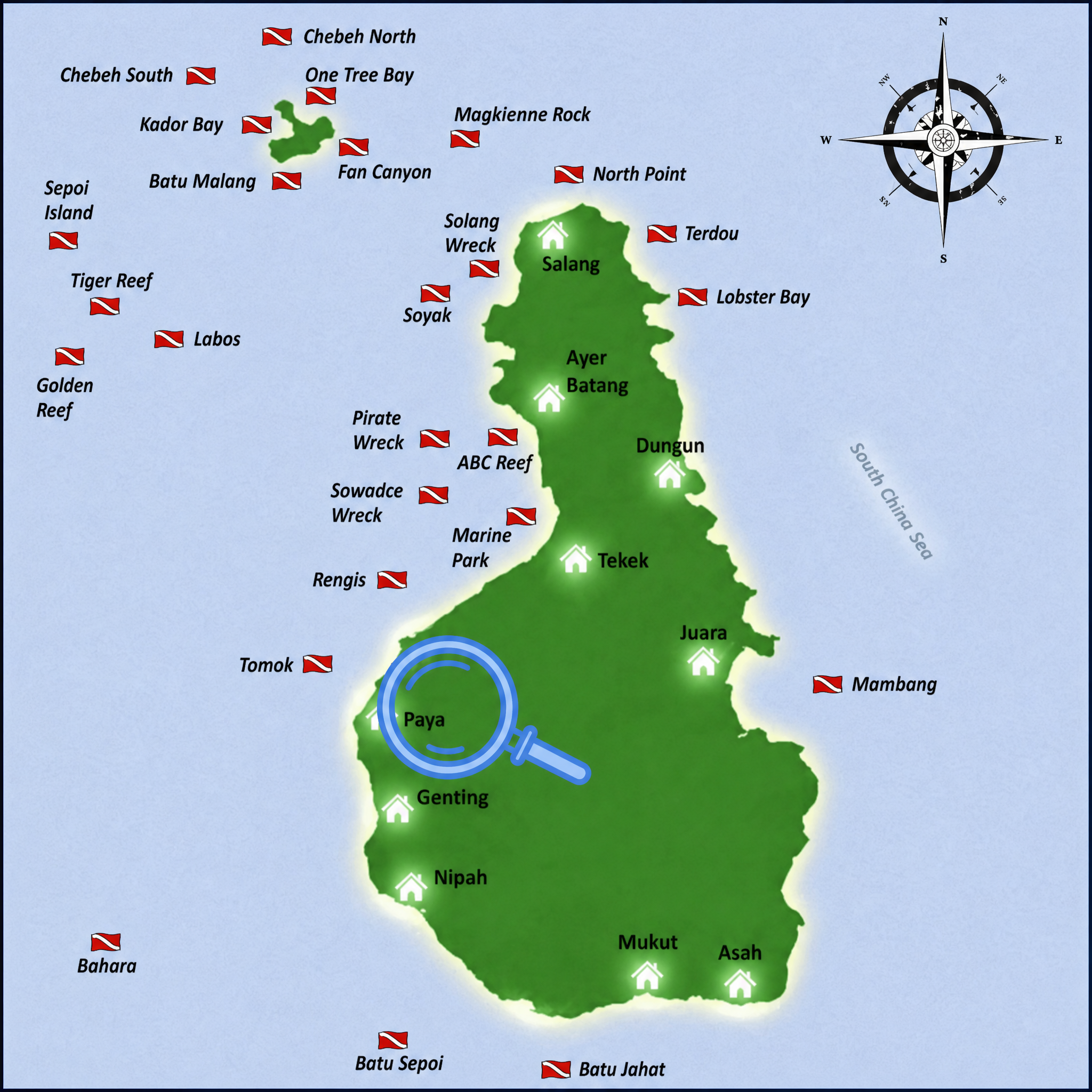 Tioman Map